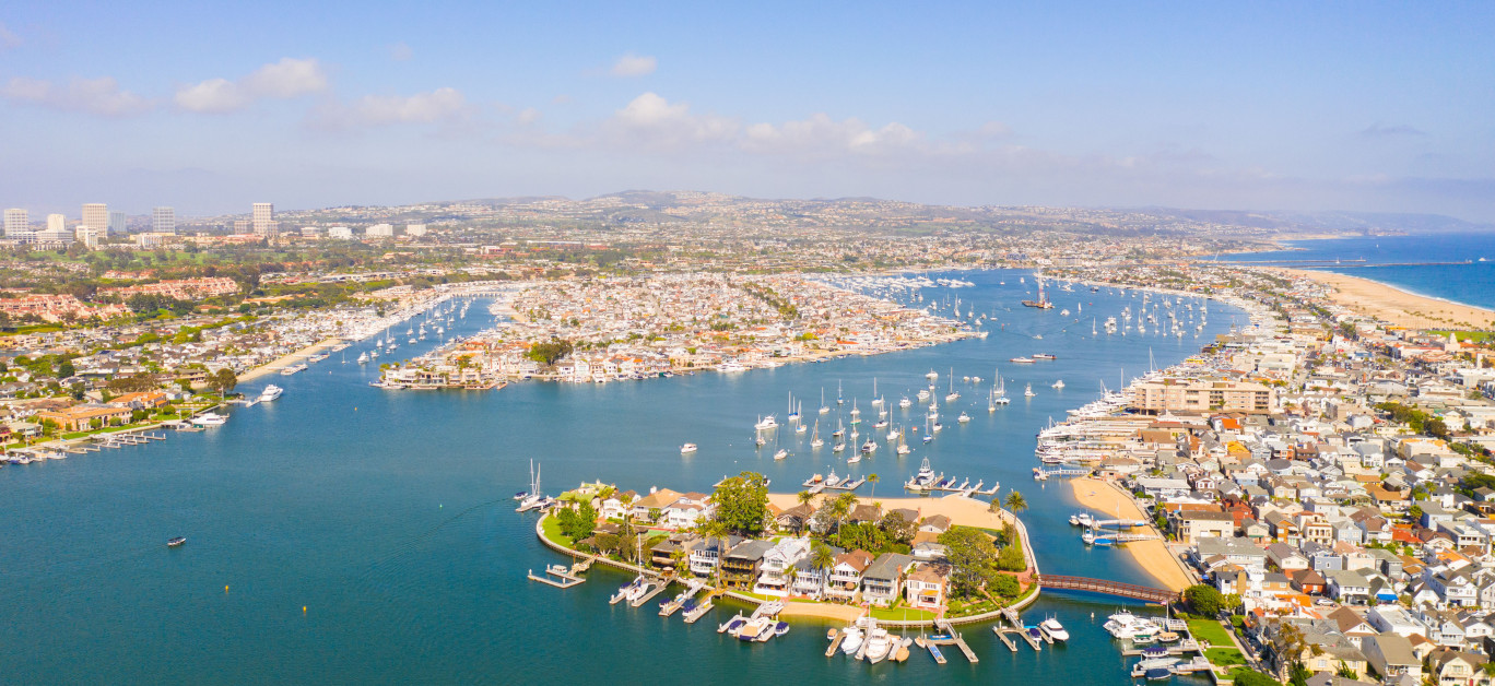 Newport Beach and Orange County coastline